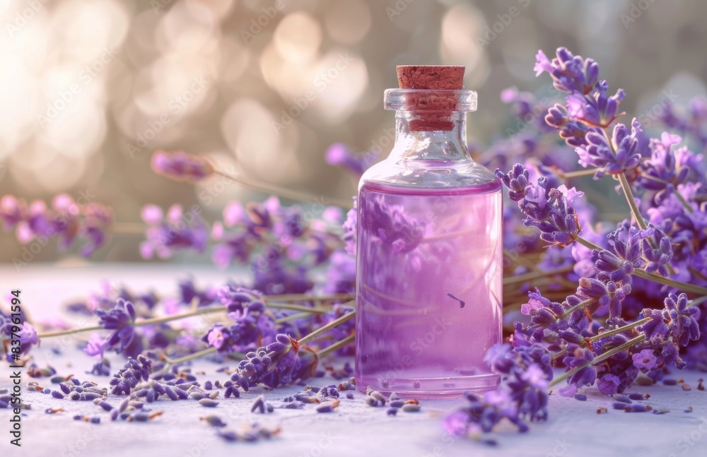 lavender oil and lavender flowers lavender oil and lavender flowers