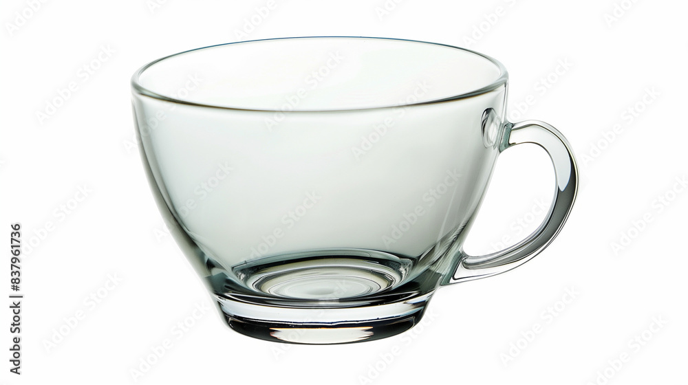 empty tea glass isolated on white background empty tea glass isolated on white background