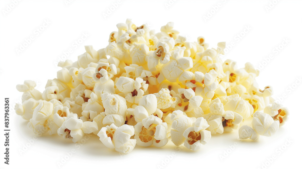 stack of popcorn isolated on white background stack of popcorn isolated on white background
