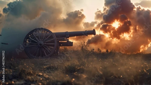 A replica of a cannon fired by federal soldiers between 1961 and 1965.
