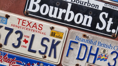 international car automobile license plate mark