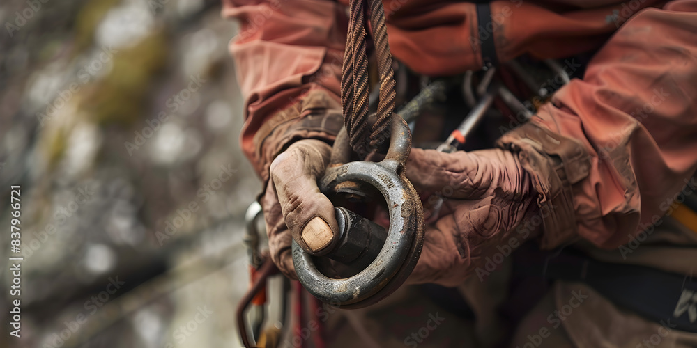 A man hand holding a climbing rock with a handle
A man hand holding a climbing rock with a handle