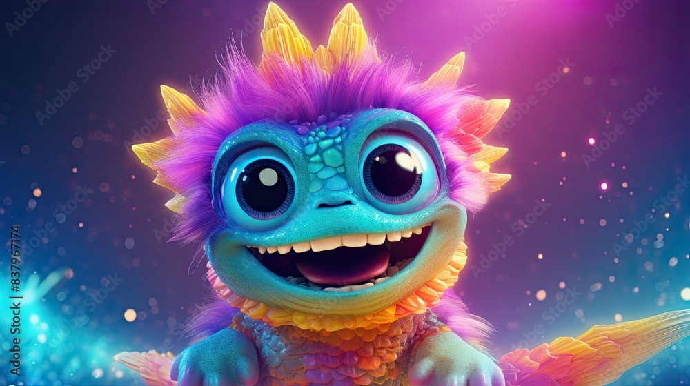 A Glowing Creatures Joyful Gaze A Glowing Creatures Joyful Gaze