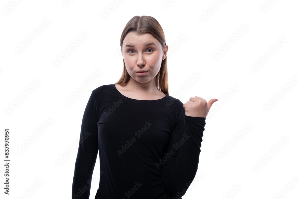 School age girl surprised on white background School age girl surprised on white background