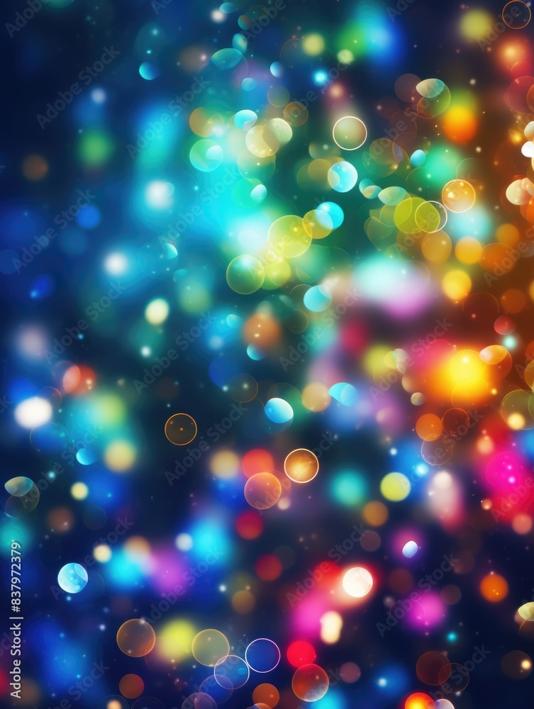 A close-up shot of a collection of twinkling lights with some blur effect, suitable for use in various contexts A close-up shot of a collection of twinkling lights with some blur effect, suitable for use in various contexts