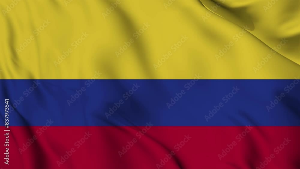 Colombia flag animation for background in 4k. Happy independence day national flag waving. Patriotism symbol. Flag motion graphics. Flag moving Colombia flag animation for background in 4k. Happy independence day national flag waving. Patriotism symbol. Flag motion graphics. Flag moving