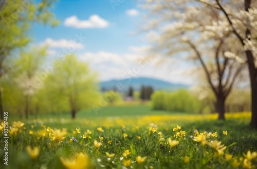 Beautiful blurred background image of summer nature