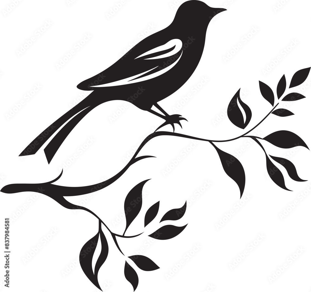 Obraz premium Leafy Abode Avian Haven Birds Leafy Nest