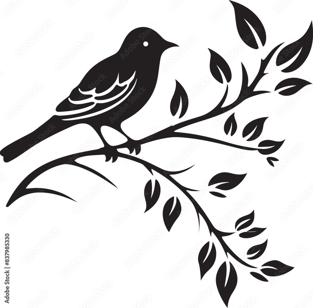 Fototapeta premium Leafy Haven Birds Nest Birds Leafy Refuge