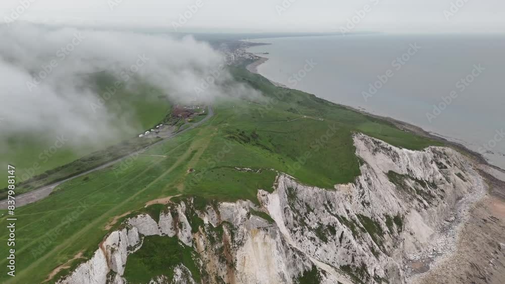 Aerial video over Beachy Head Eastbourne UK Aerial video over Beachy Head Eastbourne UK