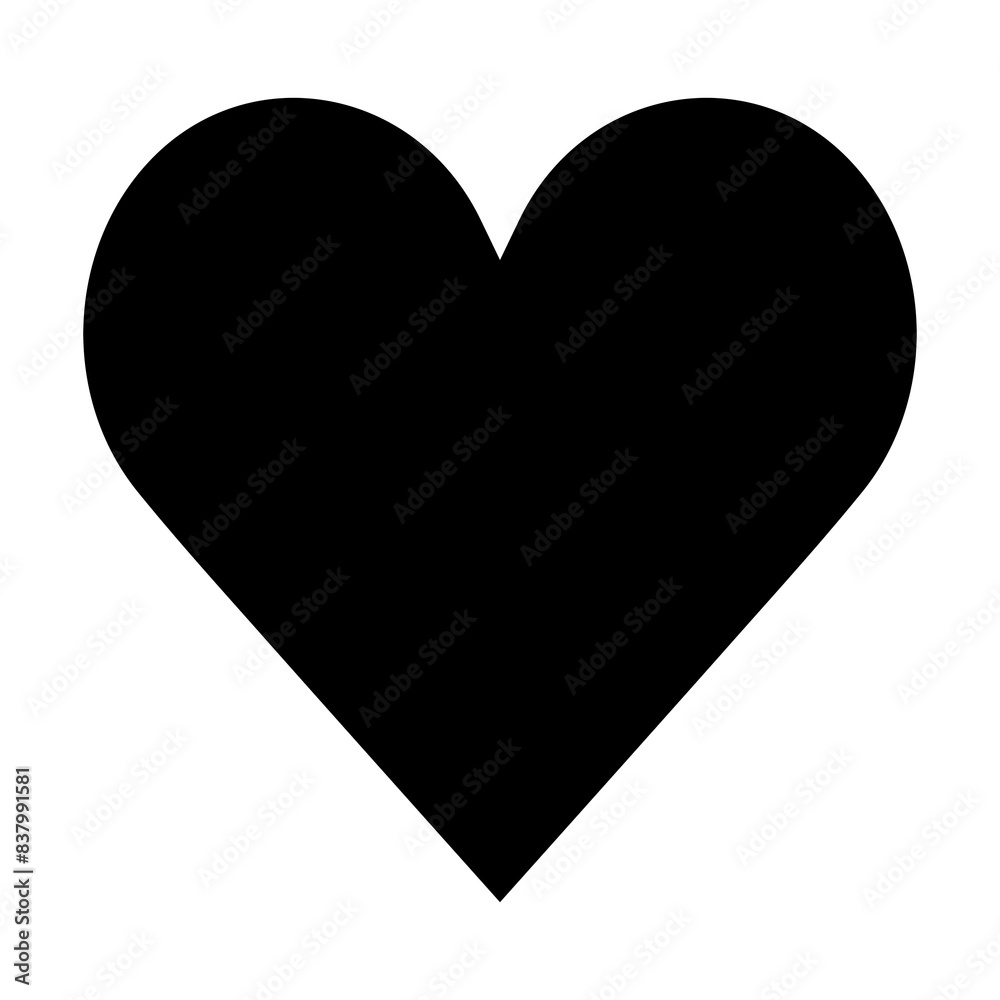Black heart png icon, line art design, transparent background Black heart png icon, line art design, transparent background