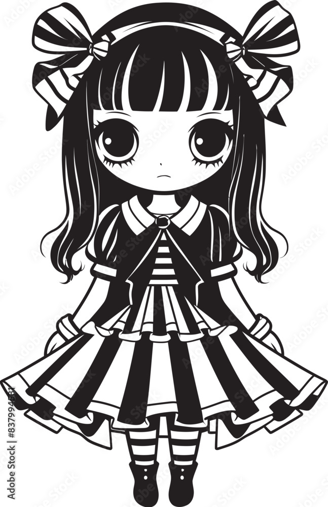 Radiant Rascal Iconic Girl Logo Delightful Diva Vector Cartoon Graphic Radiant Rascal Iconic Girl Logo Delightful Diva Vector Cartoon Graphic