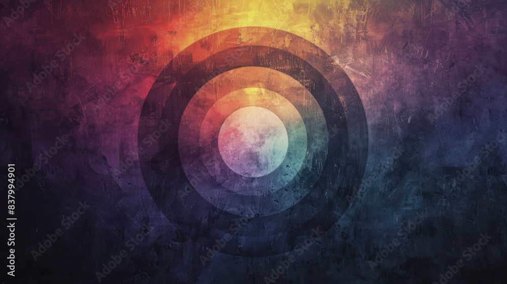 Fototapeta premium Abstract grunge background with target