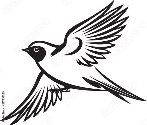 Sky Sojourn Graphic Housebird Icon Breezy Bungalow Logo Icon Design