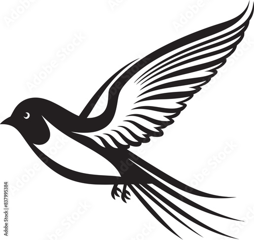 Feathered Folly Vector Housebird Design Celestial Coop Cartoon Bird Icon