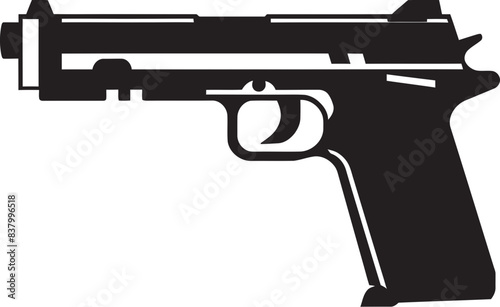 Guardian Guardian Handgun Design Graphic Vigilante Vigor Combat Vector Art