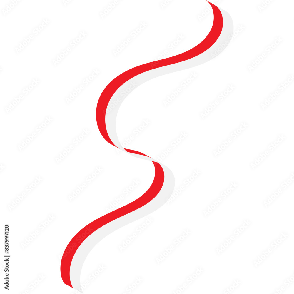 Indonesian Flag Ribbon Indonesian Flag Ribbon