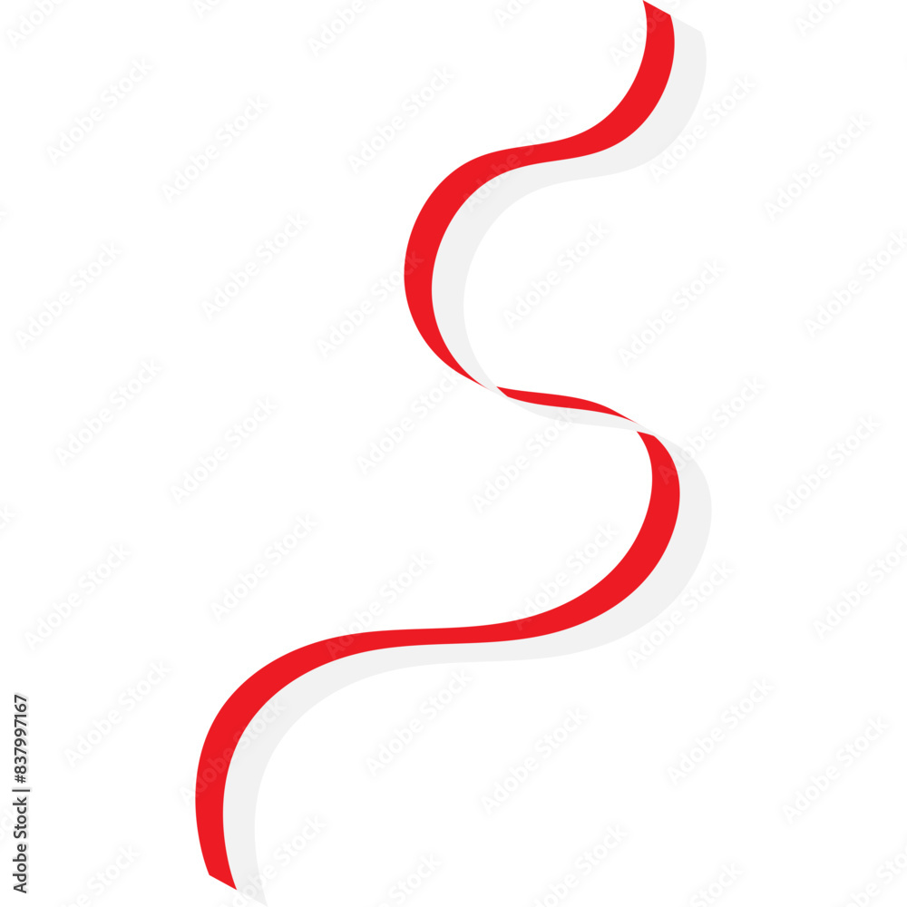 Indonesian Flag Ribbon Indonesian Flag Ribbon