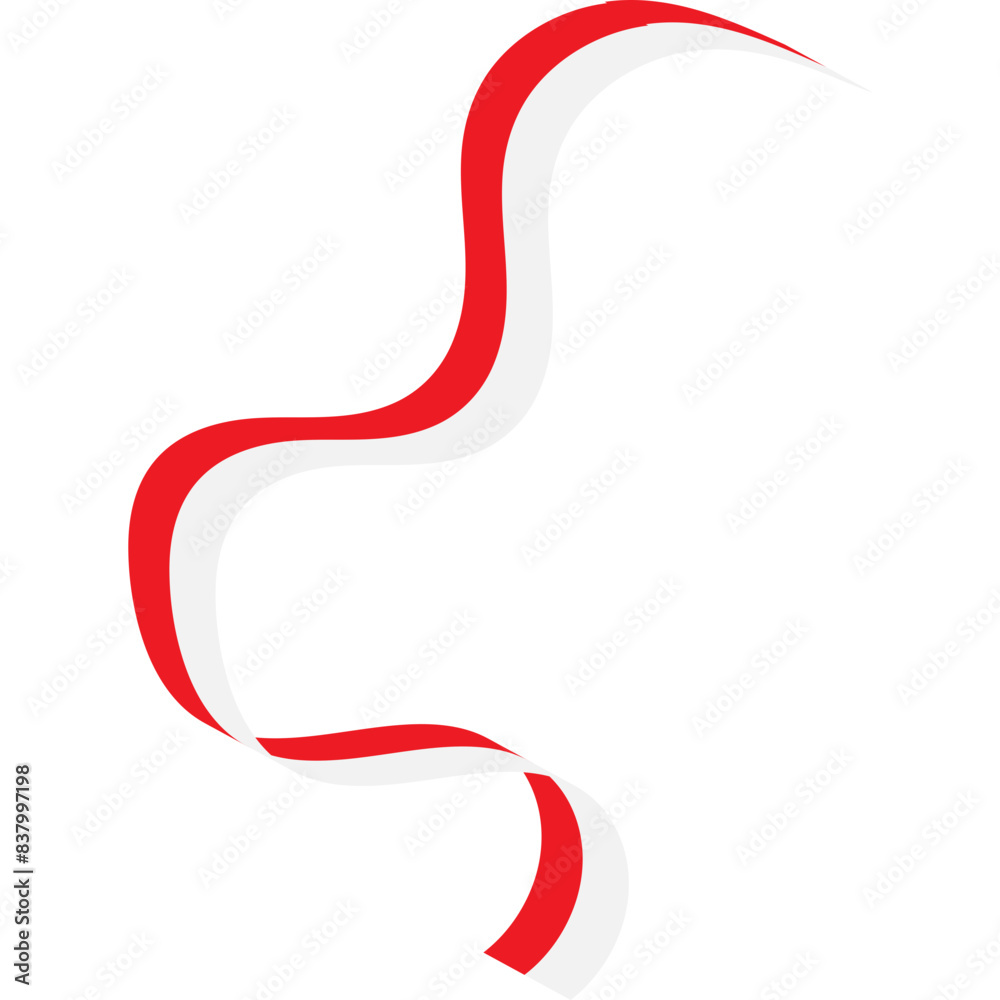 Indonesian Flag Ribbon