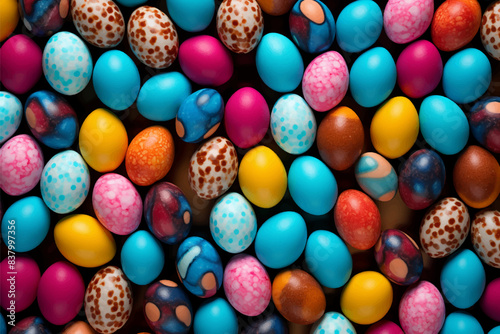 Wallpaper Mural Colorful of seamless pattern easter eggs collection, easter celebration festive seasonal background illustration Torontodigital.ca