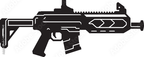 Stealth Striker Modern Machine Graphic Battle Blaze Vector Logo Design