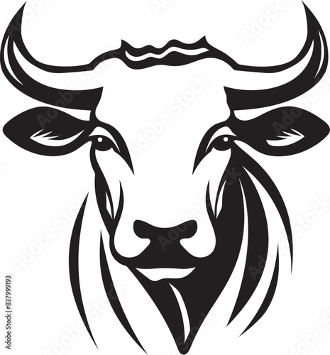 Pasture Pride Cow Vector Graphic Moo Majesty Iconic Logo Art