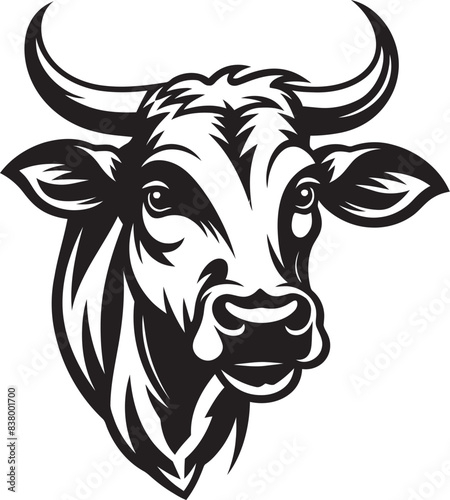 Hoofed Harmony Vector Cow Design Moo Mirage Icon Design Design