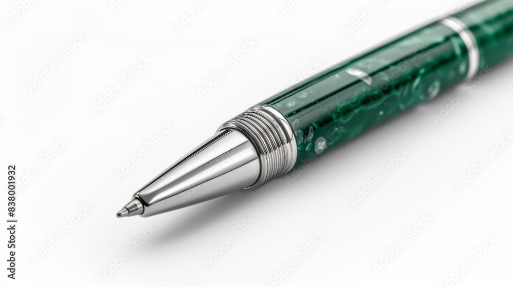 Modern ballpoint pen on white background Modern ballpoint pen on white background