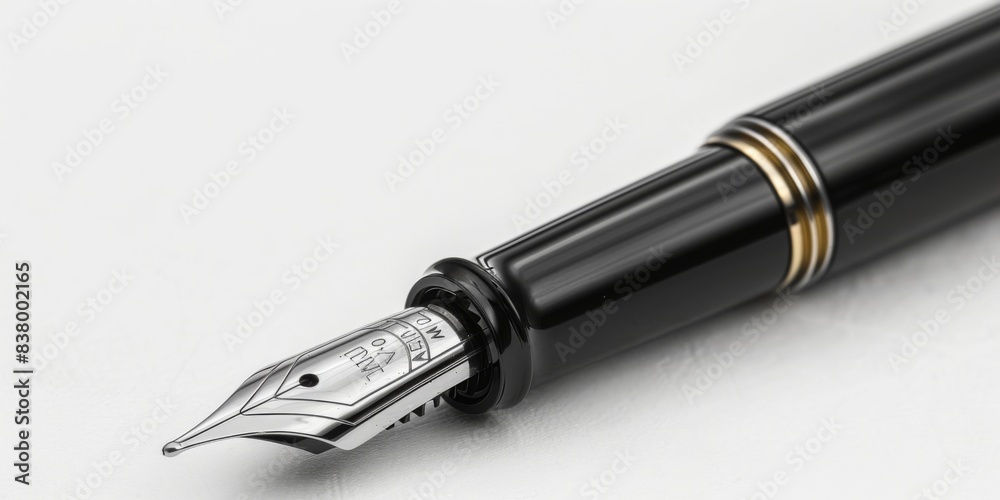 Fountain pen on a white background. Fountain pen on a white background.