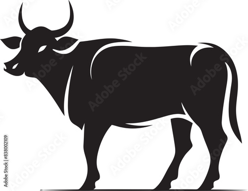 Dairy Diva Cow Vector Logo Grazing Glory Iconic Logo Design