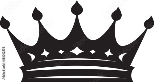 Crowned Majesty Icon Design Graphic Aristocratic Aura Logo Vector Graphic