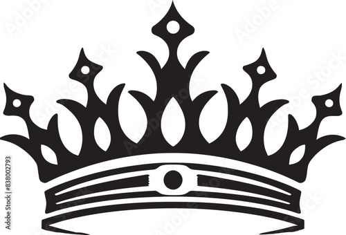 Crowned Glory Vector Logo Design Aristocratic Aura Iconic Crown Icon