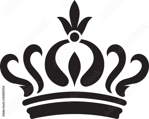 Crowned Glory Vector Logo Graphic Aristocratic Aura Iconic Crown Art