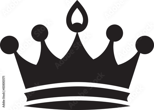 Aristocratic Aura Iconic Crown Art Sovereign Scepter Logo Design Icon