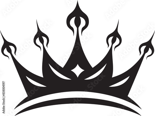 Crowned Majesty Iconic Vector Icon Aristocratic Aura Crown Icon Art