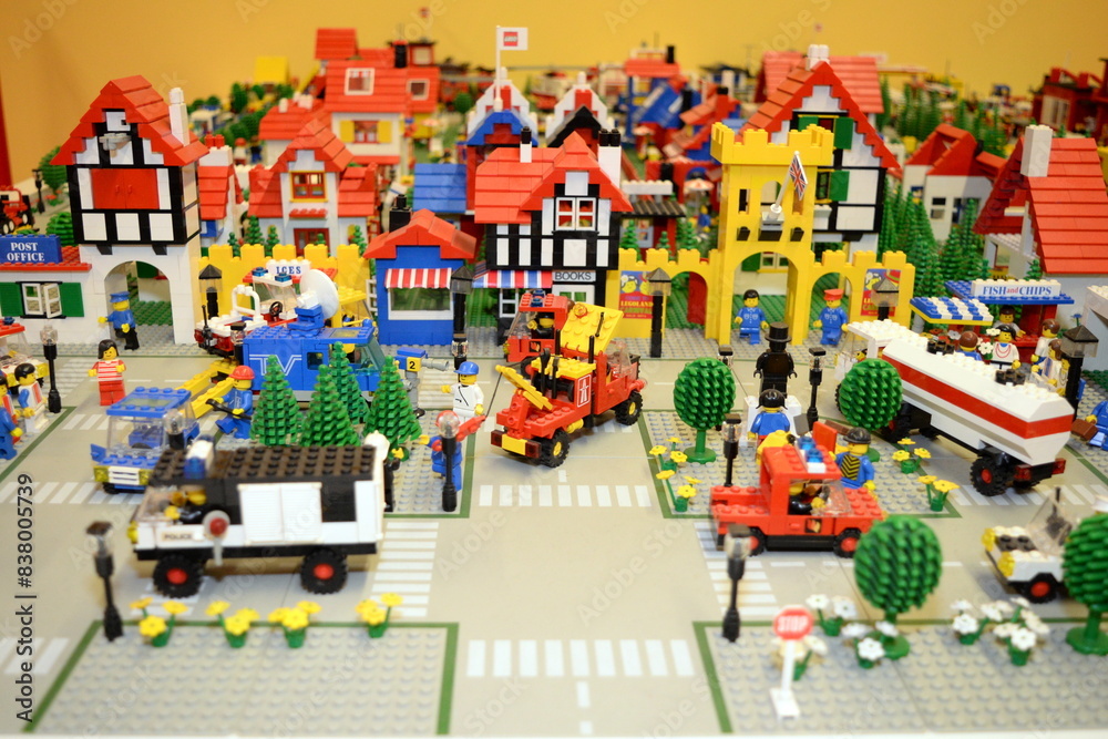 Fototapeta premium Lego collections exhibition at September 09, 2018 in Budapest, Hungary.