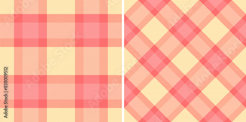 Background tartan textile of seamless vector fabric with a texture plaid check pattern. Set in light colors. Fashion with geometric unique identity.