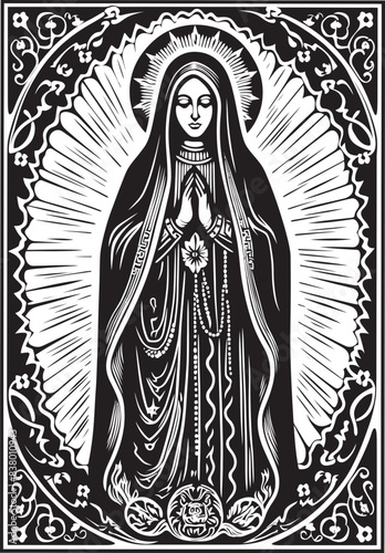 Santa Muerte Gold Design Santa Muerte Hooded Skeleton Vector