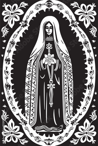 Santa Muerte Candle Graphic Design Santa Muerte Death Goddess Logo