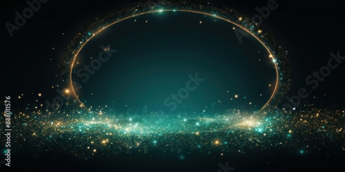 glitter circle of light shine sparkles and platinum moonlight spark particles space star stars galaxy sky nebula universe astronomy empty blank frame neon color