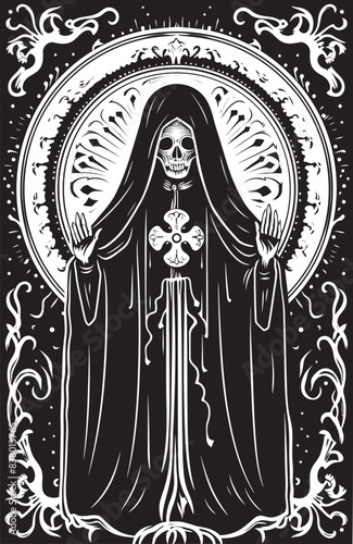 Catrina Design Santa Muerte Sacred Heart Santa Muerte
