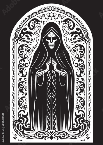 Floral Design Santa Muerte Holy Cross Santa Muerte