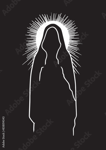 Santa Muerte Tarot Vector Santa Muerte Eye Graphic