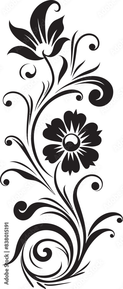 Retro Style Badge Pattern Antique Floral Frame Icon Retro Style Badge Pattern Antique Floral Frame Icon