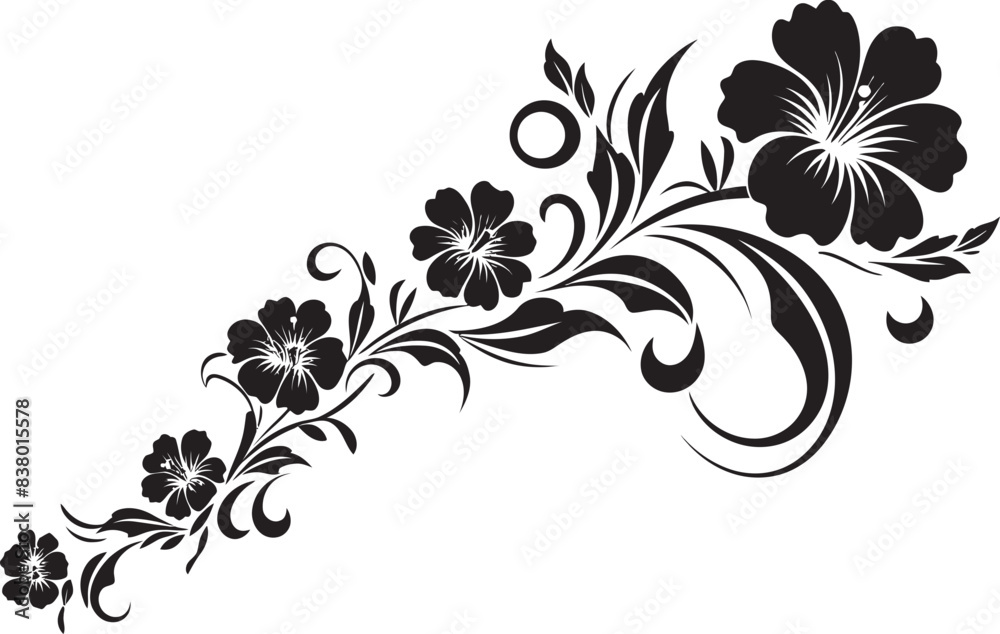 Victorian Floral Icon Emblem Retro Floral Emblem Design Victorian Floral Icon Emblem Retro Floral Emblem Design