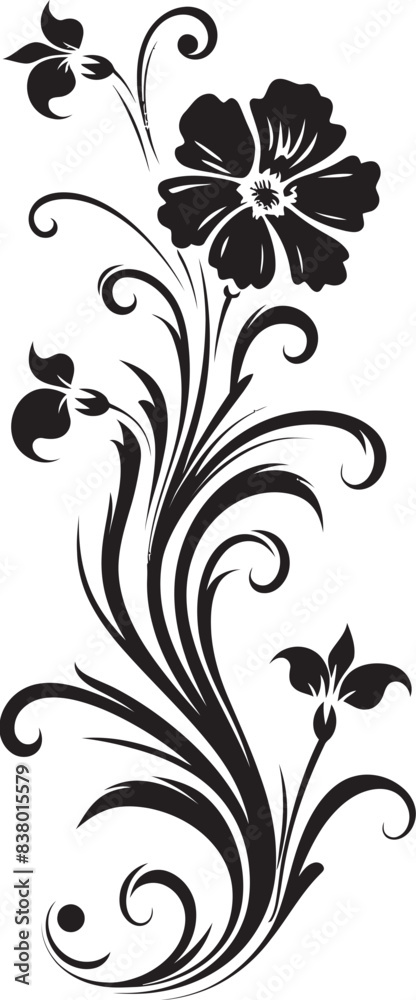 Obraz premium Classic Vintage Design Badge Victorian Era Logo Pattern