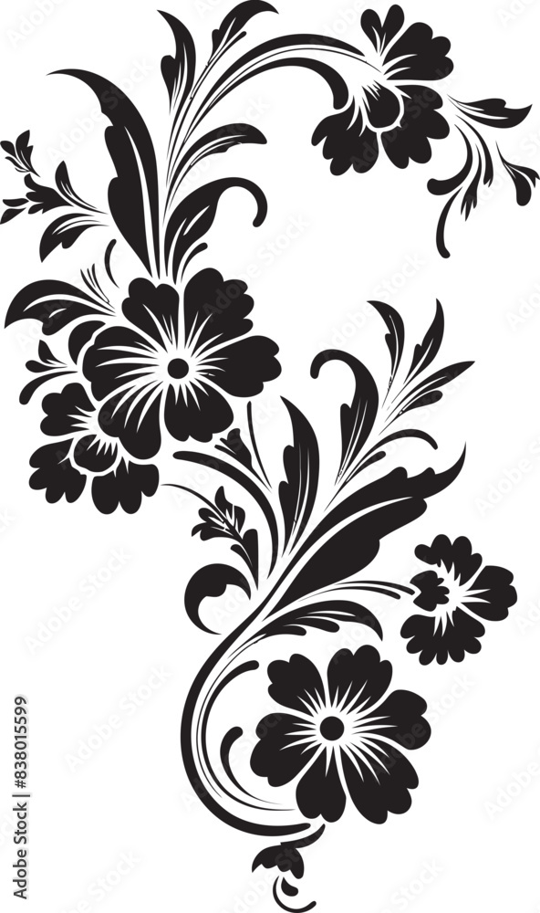 Victorian Floral Icon Design Retro Floral Emblem Pattern Victorian Floral Icon Design Retro Floral Emblem Pattern