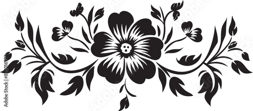 Antique Floral Vector Badge with Vintage Logo Classic Vintage Design Element with Floral Icon