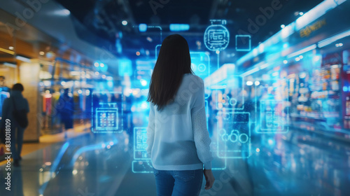 Integrated retail management system. The concept of omnichannel retailing, with a shopper seamlessly transitioning from an online store to a physical one using digital kiosks