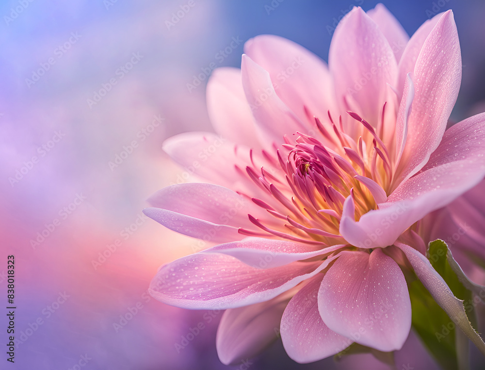 macro beautiful pink peony in a field against the background of the sun in pastel colors macro beautiful pink peony in a field against the background of the sun in pastel colors
